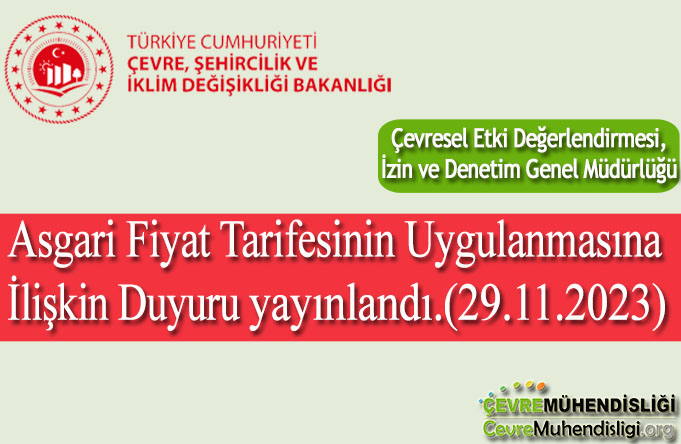 asgari fiyat tarifesi duyuru