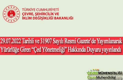 ced yonetmeligi hakkinda duyuru