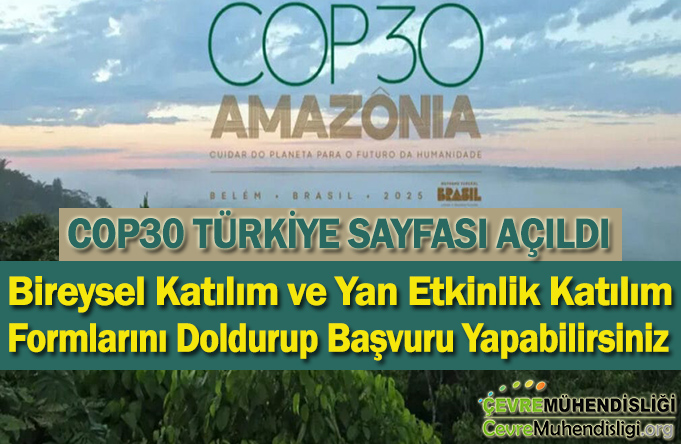 COP30 TÜRKİYE SAYFASI AÇILDI