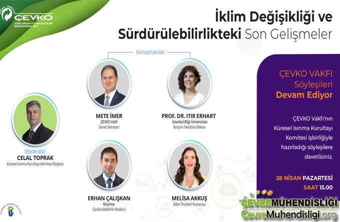İklim Değişikliği ve Sürdürülebilirlikteki Son Gelişmeler - 28 Nisan 2025  (Ücretsiz Etkinlik-Online)