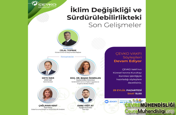 İklim Değişikliği ve Sürdürülebilirlikteki Son Gelişmeler - 29 Eylül 2025 (Ücretsiz & Online)