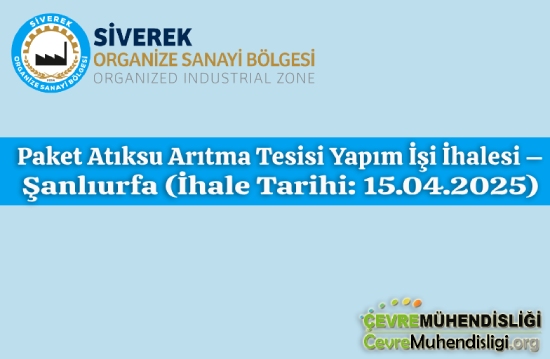 paket atiksu aritma tesisi yapim isi ihalesi sanliurfa