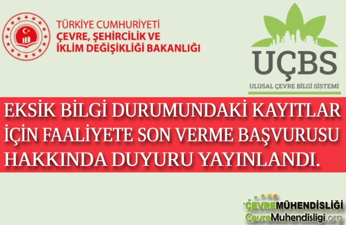 Eksik Bilgi Durumundaki Kayıtlar İçin Faaliyete Son Verme Başvurusu Hakkında