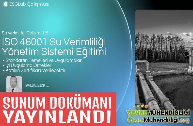 ISO 46001 Su Verimliliği Yönetim Sistemi Eğitimi | SUNUM DOKÜMANI YAYINLANDI