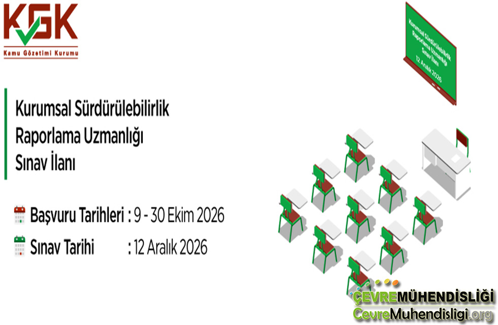 KURUMSAL SÜRDÜRÜLEBİLİRLİK RAPORLAMA UZMANLIĞI SINAV İLANI