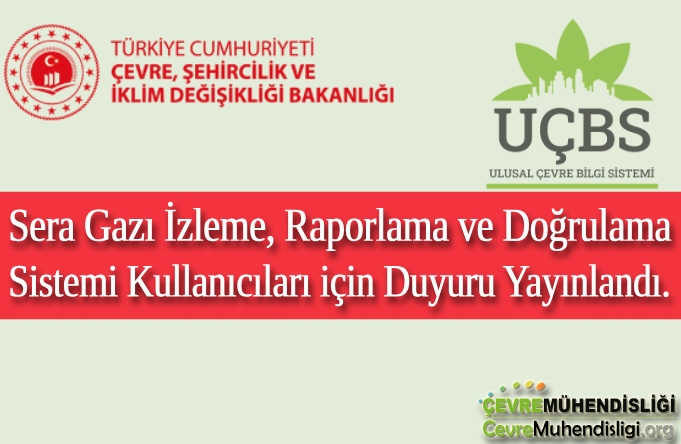 Sera Gazı İzleme, Raporlama ve Doğrulama Sistemi Kullanıcıları için Duyuru